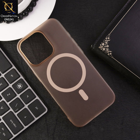 iPhone 16 Pro Max Cover - Desert Titanium - Slim Translucent Matte Phone Cover Compatible with Magsafe