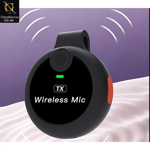 J33 Wireless Lavalier Microphone Dual Round Mic With Charging Case For Smartphone Vlogging And Live Streaming