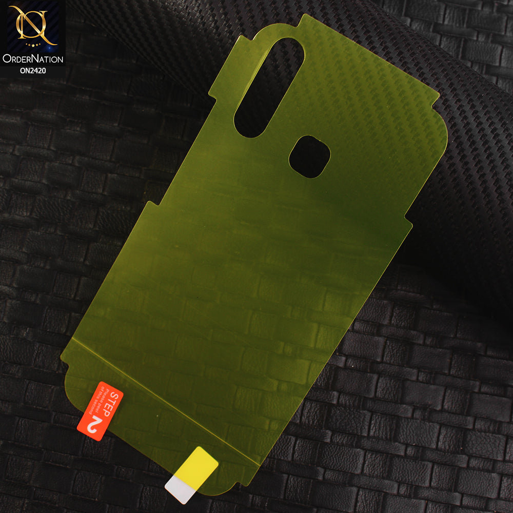 Vivo Y19 Protector Cover - Transparent Hydro Jell Skin Film Unbreakable Back Protector Sheet