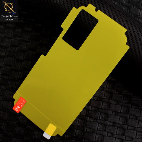 Vivo V23e 5G Protector Cover - Transparent Hydro Jell Skin Film Unbreakable Back Protector Sheet