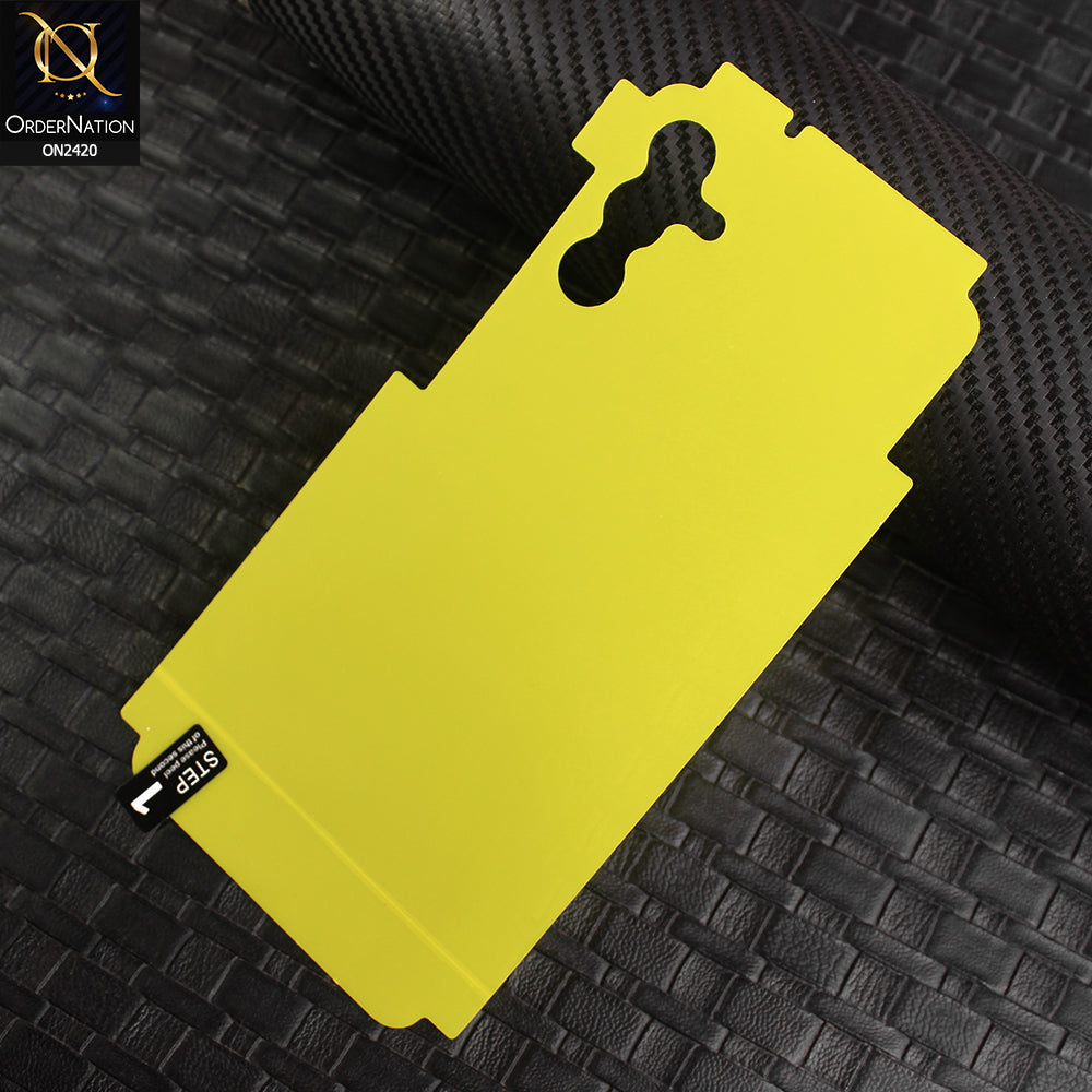 Samsung Galaxy A13 5G Back Protector - Transparent Hydro Jell Skin Film Unbreakable Back Protector Sheet