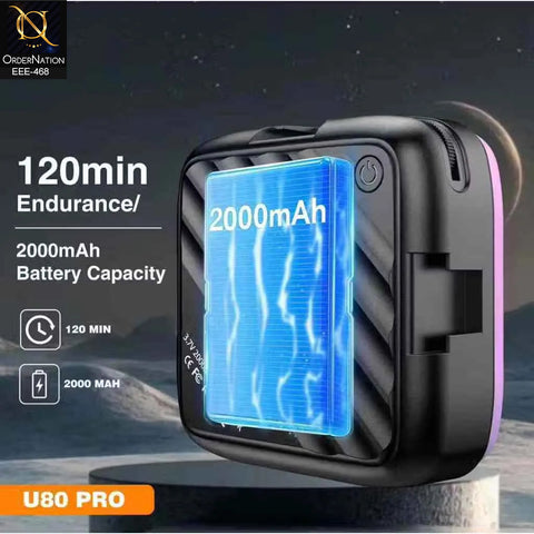 Plokama U80 Pro Clip-on RGB LED Video Light with 3000K-9900K Adjustable Temperature