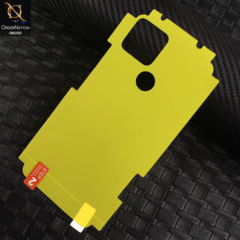 Google Pixel 4a 5G Protector Cover - Transparent Hydro Jell Skin Film Unbreakable Back Protector Sheet