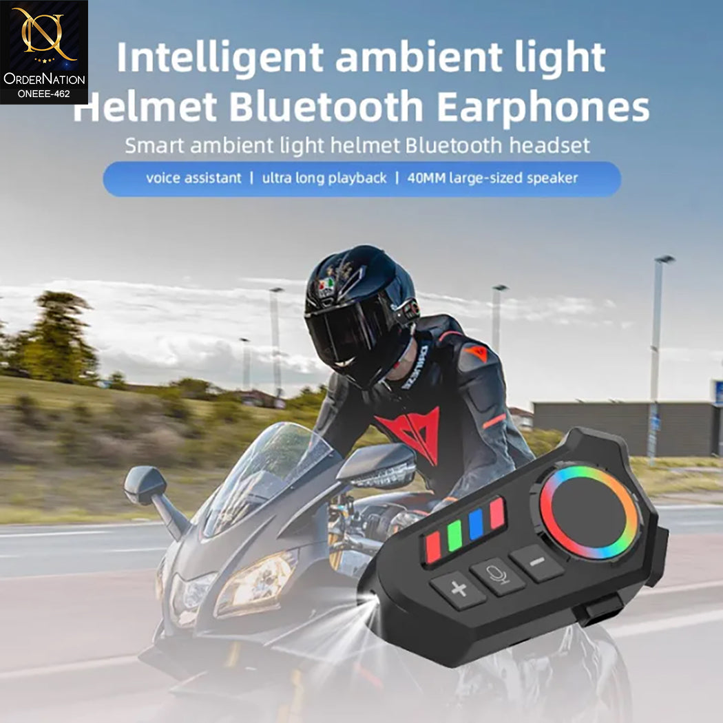 K06 Wireless Motorcycle Helmet Headset with Noise Reduction & Hands-Free Call Support