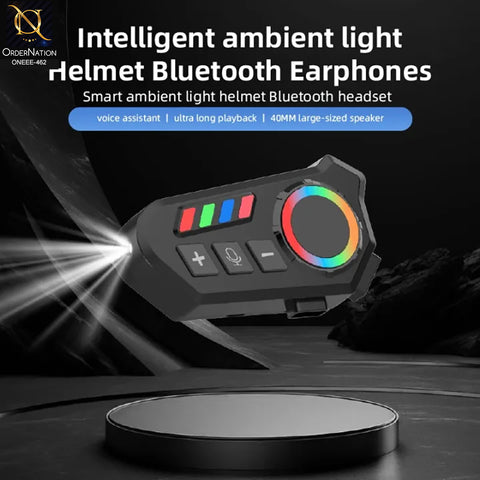 K06 Wireless Motorcycle Helmet Headset with Noise Reduction & Hands-Free Call Support