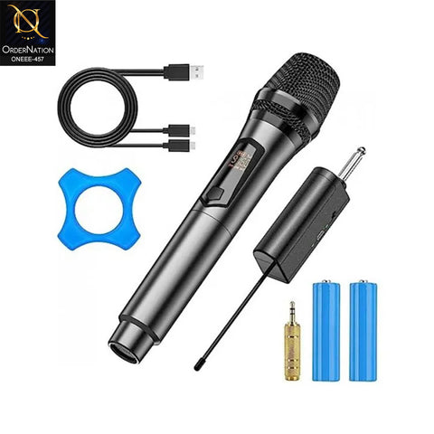 Saeapu TTD-M10 UHF Wireless Microphone System with Rechargeable Receiver
