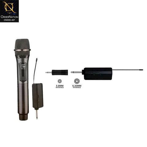 Saeapu TTD-M10 UHF Wireless Microphone System with Rechargeable Receiver