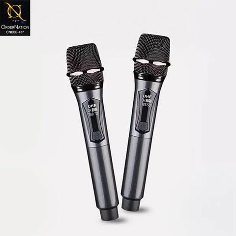 Saeapu TTD-M10 UHF Wireless Microphone System with Rechargeable Receiver