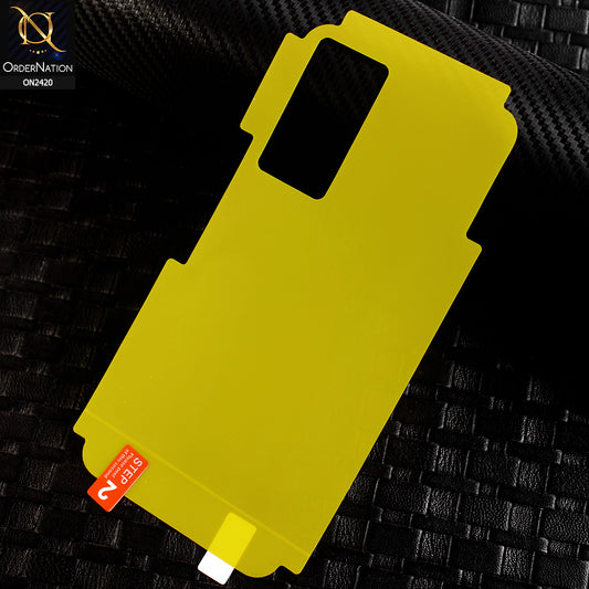 Infinix Note 11 Protector - Transparent Hydro Jell Skin Film Unbreakable Back Protector Sheet
