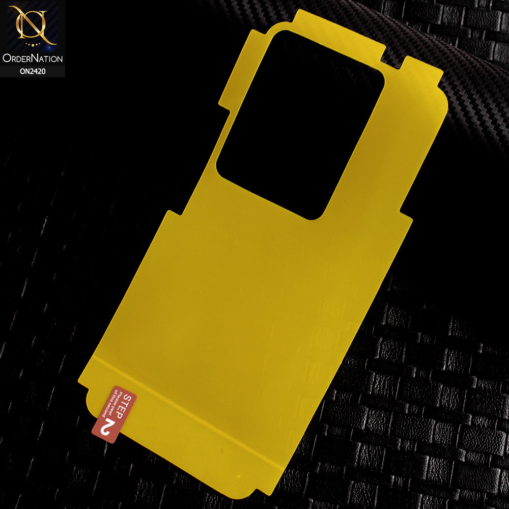 Infinix Note 30 Protector - Transparent Hydro Jell Skin Film Unbreakable Back Protector Sheet