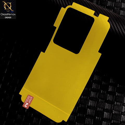 Infinix Note 30 Protector - Transparent Hydro Jell Skin Film Unbreakable Back Protector Sheet
