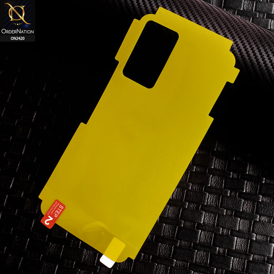 Infinix Zero X Neo Protector - Transparent Hydro Jell Skin Film Unbreakable Back Protector Sheet