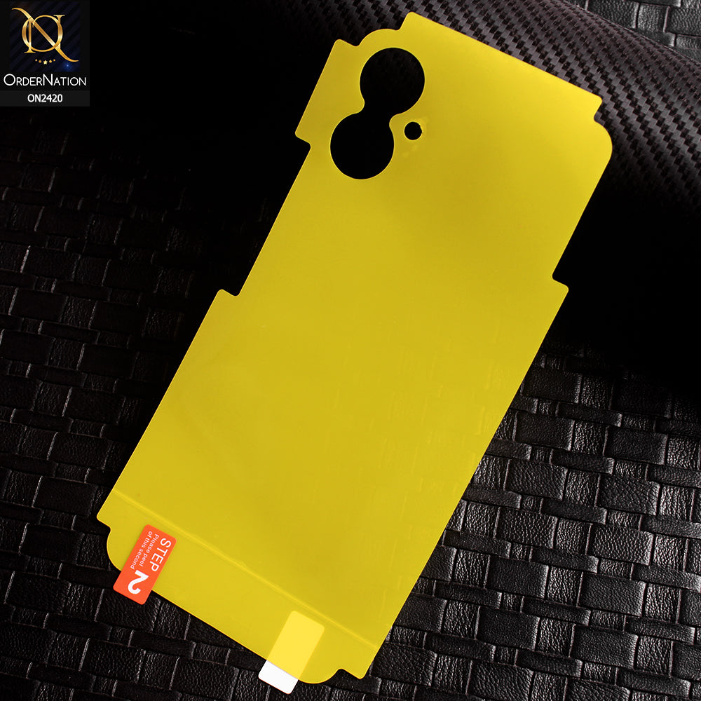 Tecno Camon 19 Neo Protector - Transparent Hydro Jell Skin Film Unbreakable Back Protector Sheet