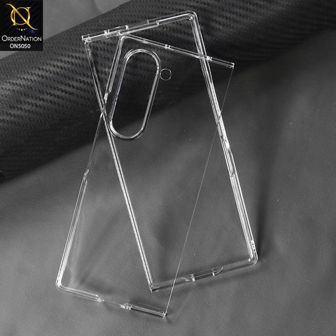 Samsung Galaxy Z Fold 6 5G  - Transparent - New Protection Series - Pc Shell Protective Back Case