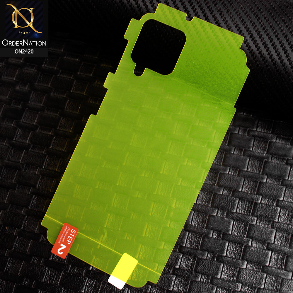 Samsung Galaxy M32 Protector Cover - Transparent Hydro Jell Skin Film Unbreakable Back Protector Sheet