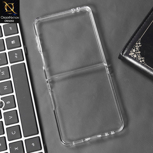 Samsung Galaxy Z Flip 7  - Transparent - New Protection Series - Pc Shell Protective Back Case