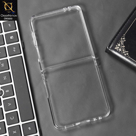 Samsung Galaxy Z Flip 7  - Transparent - New Protection Series - Pc Shell Protective Back Case