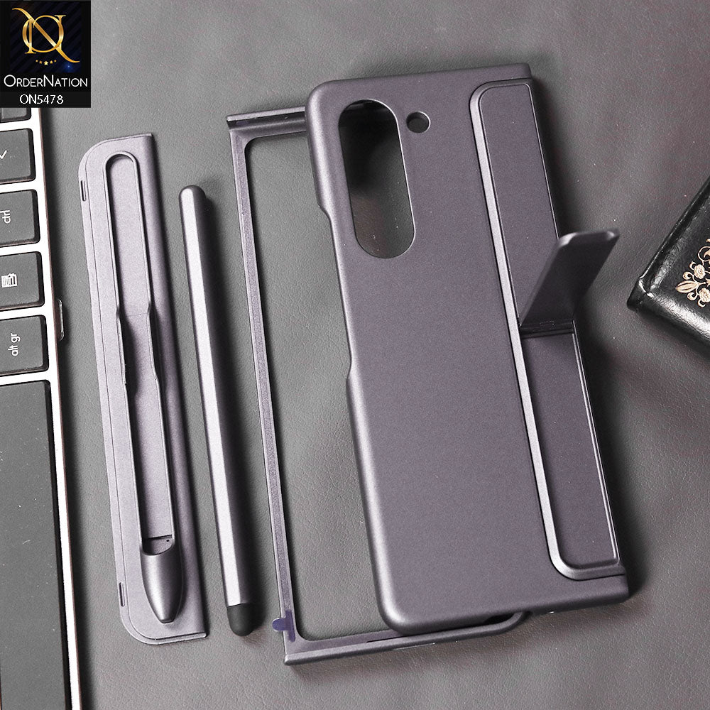 Samsung Galaxy Z Fold 5 5G Cover - Blue - Slim Standing Cover with S Pen