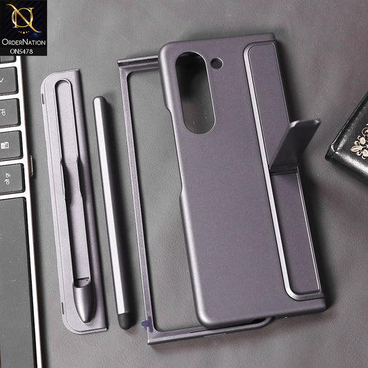 Samsung Galaxy Z Fold 5 5G Cover - Blue - Slim Standing Cover with S Pen