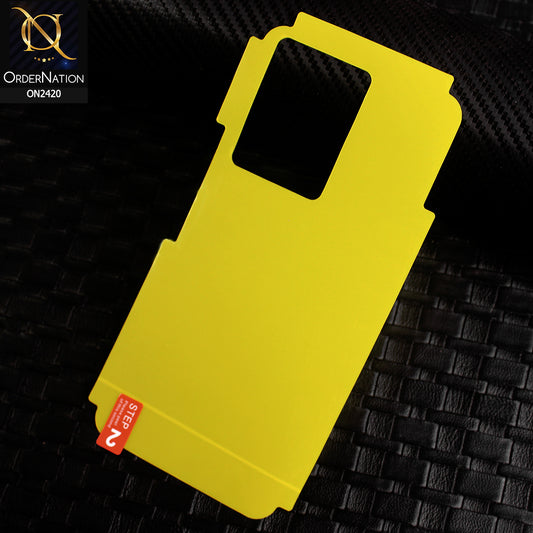 Infinix Note 12 G96 Protector - Transparent Hydro Jell Skin Film Unbreakable Back Protector Sheet