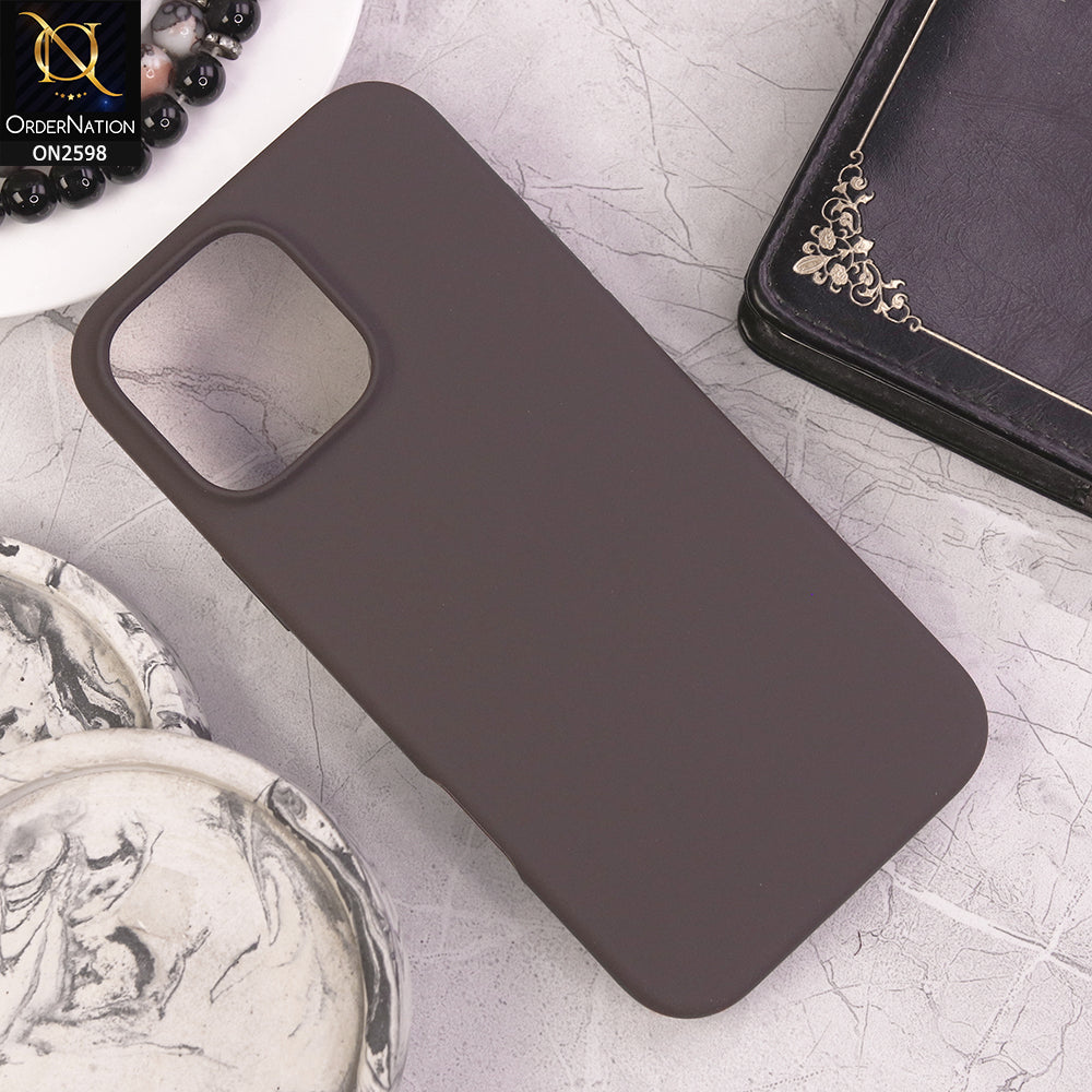 iPhone 16 Pro Max Cover - Dark Gray - HQ Silica Gel Shockproof Matte Soft Silicone Case