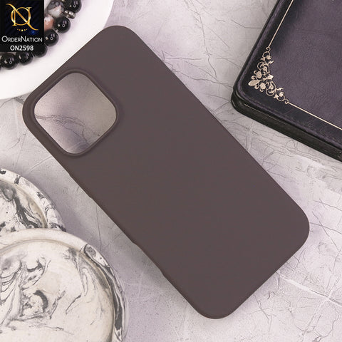 iPhone 16 Pro Max Cover - Dark Gray - HQ Silica Gel Shockproof Matte Soft Silicone Case