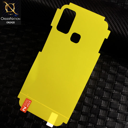 Infinix Hot 9 Play Protector - Transparent Hydro Jell Skin Film Unbreakable Back Protector Sheet