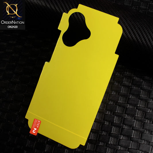 Infinix Hot 30 Play Protector - Transparent Hydro Jell Skin Film Unbreakable Back Protector Sheet