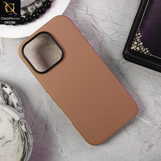 iPhone 16 Pro Cover - Peachy Pink - K-DOO Noble Collection Leather PU - PC Case