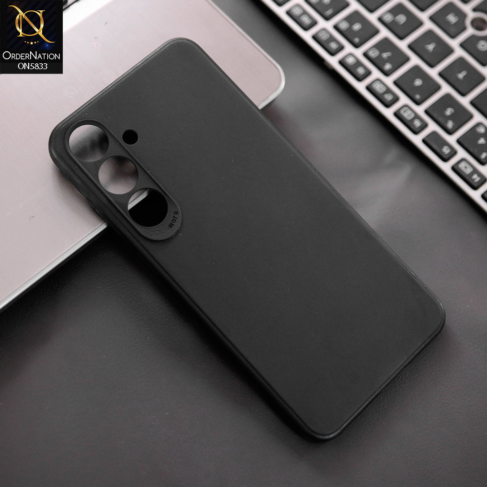 Samsung Galaxy S24 Plus Cover - Black - New Premium Quality Silicone Case Slim Protective Back Cover