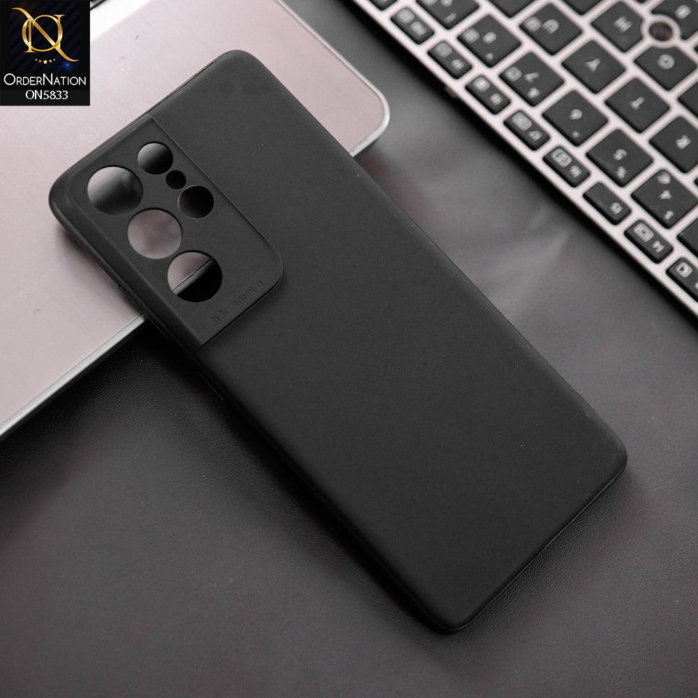 Samsung Galaxy S21 Ultra 5G Cover - Black - New Premium Quality Silicone Case Slim Protective Back Cover