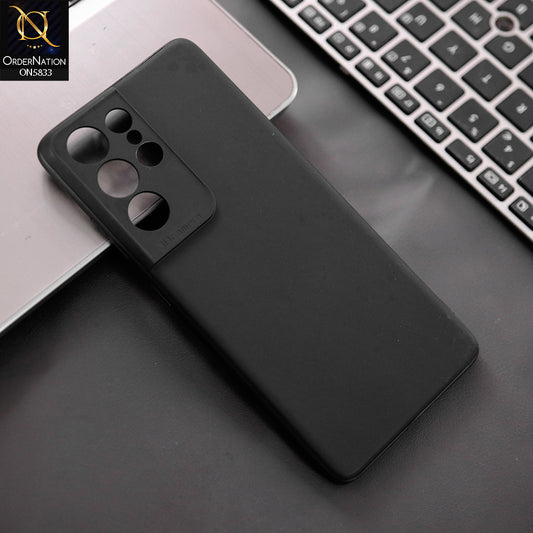 Samsung Galaxy S21 Ultra 5G Cover - Black - New Premium Quality Silicone Case Slim Protective Back Cover