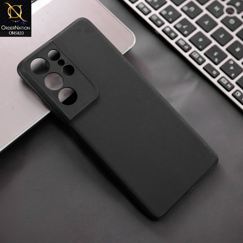 Samsung Galaxy S21 Ultra 5G Cover - Black - New Premium Quality Silicone Case Slim Protective Back Cover
