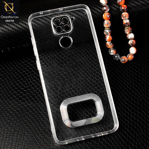 Xiaomi Redmi Note 9 Cover - Transparent - Logo Hole Camera Lense Protection Soft Silicon Transparent Case