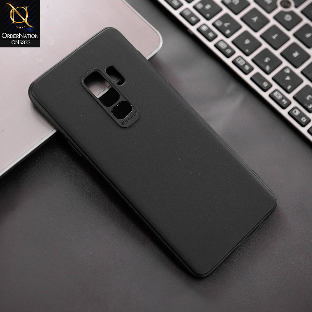 Samsung Galaxy S9 Plus Cover - Black - New Premium Quality Silicone Case Slim Protective Back Cover