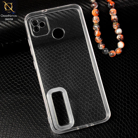 Tecno Pop 5 Cover - Transparent - Logo Hole Camera Lense Protection Soft Silicon Transparent Case