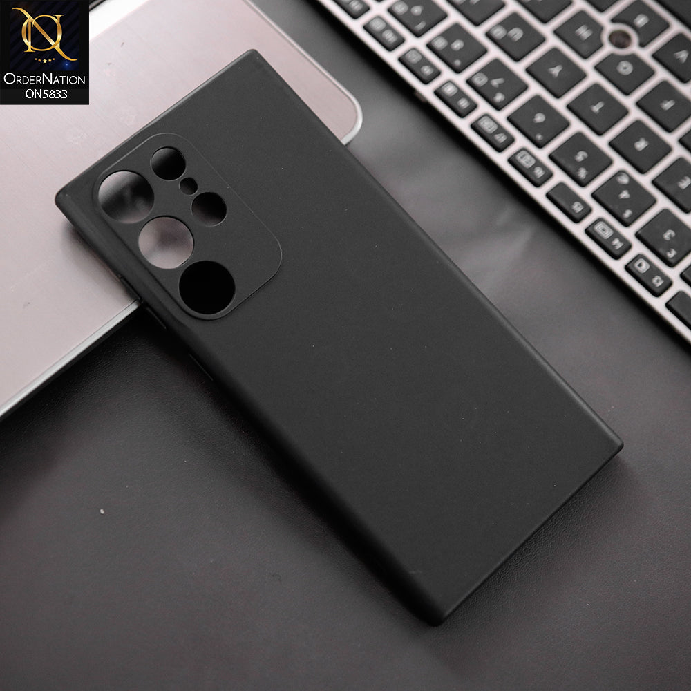 Samsung Galaxy S23 Ultra 5G Cover - Black - New Premium Quality Silicone Case Slim Protective Back Cover