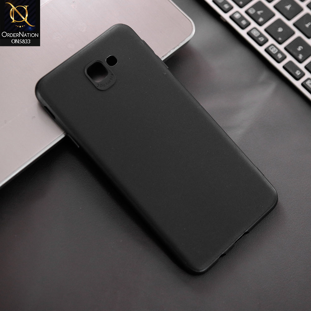 Samsung Galaxy J4 Plus Cover - Black - New Premium Quality Silicone Case Slim Protective Back Cover