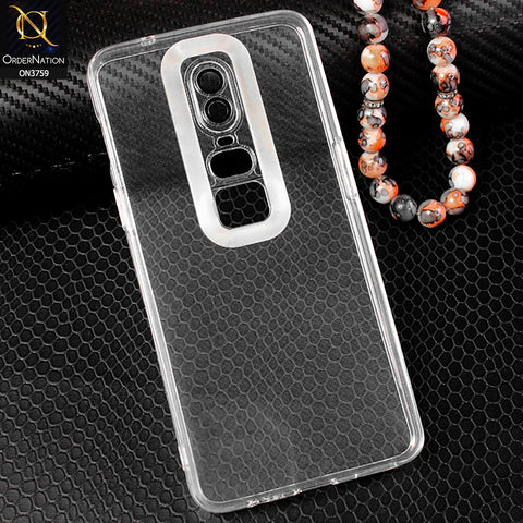 OnePlus 6 Cover - Transparent - Logo Hole Camera Lense Protection Soft Silicon Transparent Case