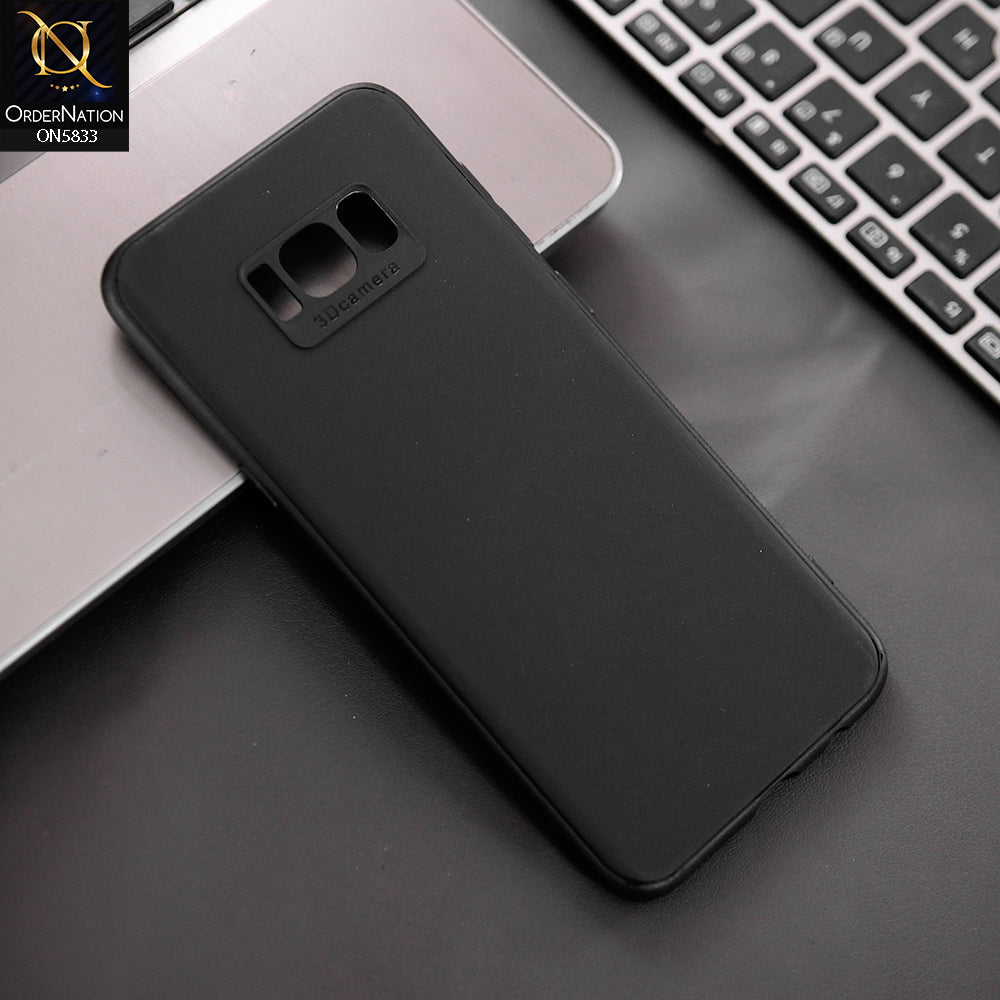 Samsung Galaxy S8 Cover - Black - New Premium Quality Silicone Case Slim Protective Back Cover