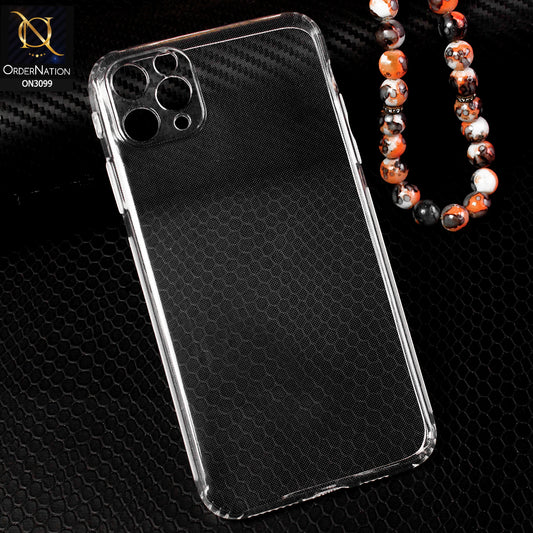 iPhone 11 Pro Max Cover - Soft 4D Design Shockproof Silicone Transparent Clear Camera Protection Case