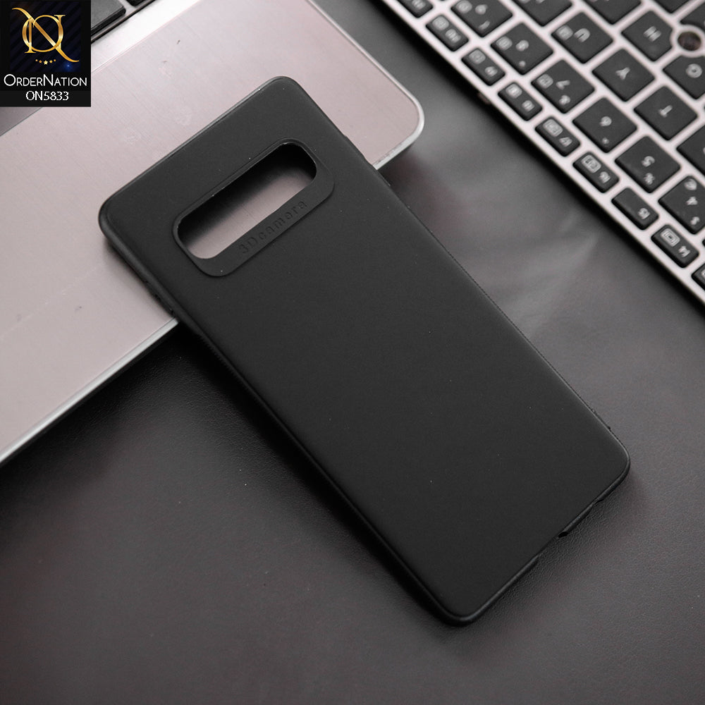 Samsung Galaxy S10 Plus Cover - Black - New Premium Quality Silicone Case Slim Protective Back Cover