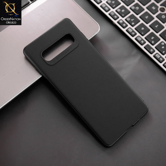 Samsung Galaxy S10 Plus Cover - Black - New Premium Quality Silicone Case Slim Protective Back Cover