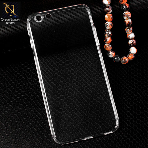iPhone 6s Plus / 6 Plus Cover - Soft 4D Design Shockproof Silicone Transparent Clear Camera Protection Case