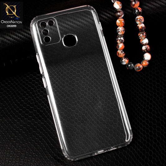 Infinix Smart 5 Cover - Soft 4D Design Shockproof Silicone Transparent Clear Camera Protection Case