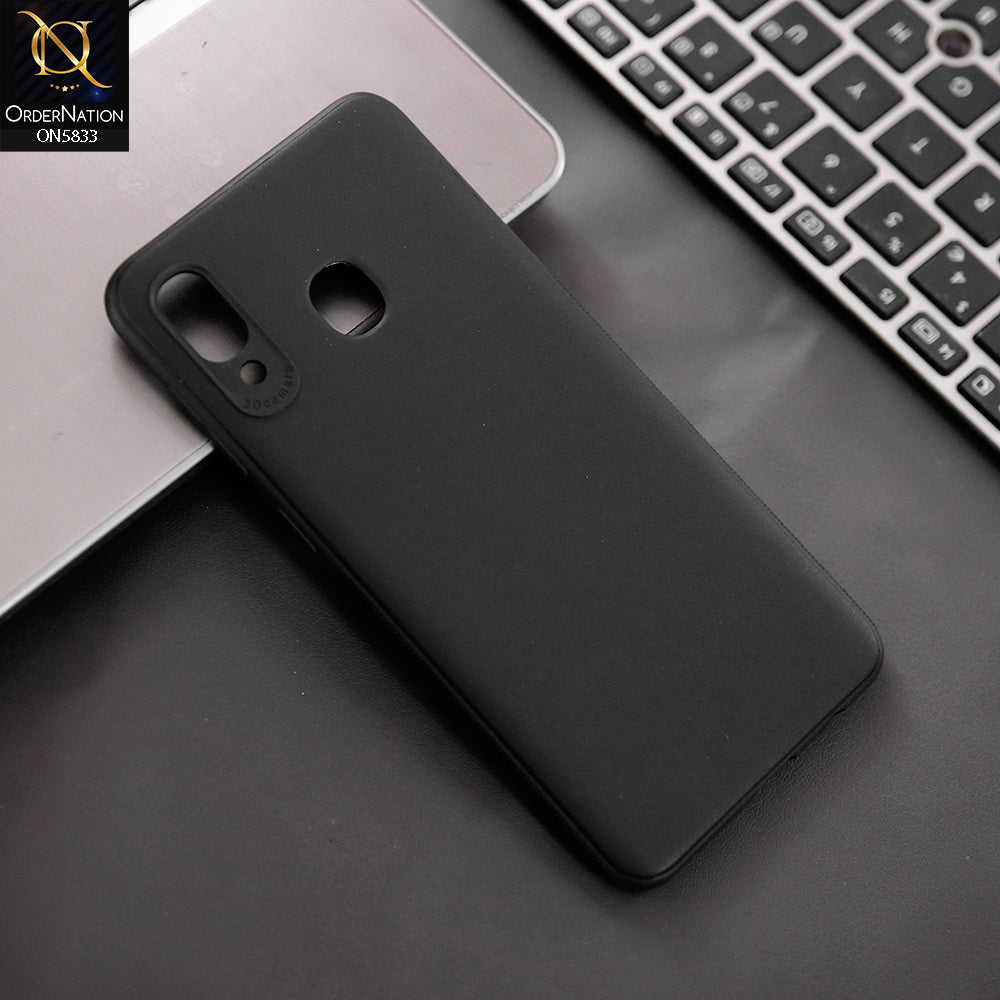 Samsung Galaxy A30 Cover - Black - New Premium Quality Silicone Case Slim Protective Back Cover