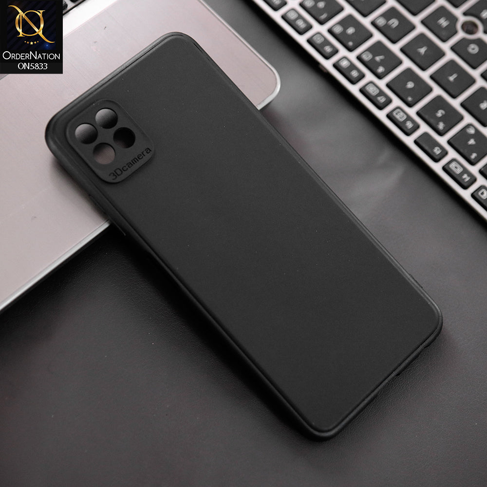 Samsung Galaxy A22 5G Cover - Black - New Premium Quality Silicone Case Slim Protective Back Cover