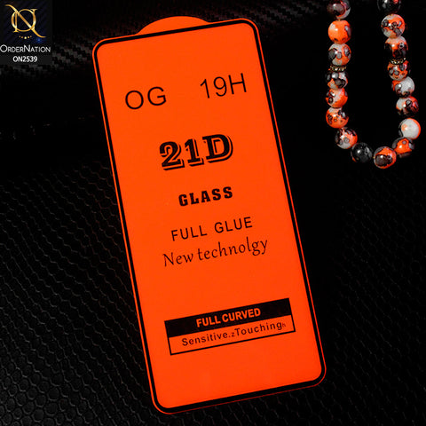 Oppo A93 Protector - Black - Xtreme Quality 21D Tempered Glass With 9H Hardness