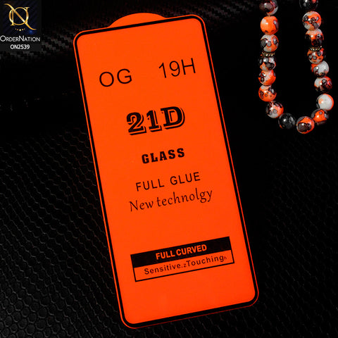 Oppo Reno4 Lite Protector - Black - Xtreme Quality 21D Tempered Glass With 9H Hardness