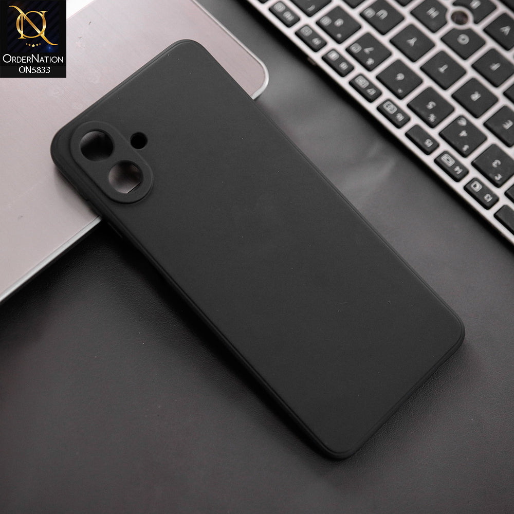 Samsung Galaxy A07 4G Cover - Black - New Premium Quality Silicone Case Slim Protective Back Cover